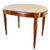 Neoclassical Antique English Edwardian Inlaid Mahogany Oval Bench Stool – Sheraton Revival Vanity Seat For Sale - Image 3 of 12