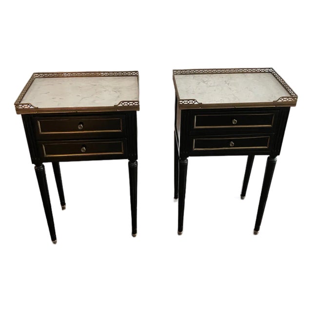 Early 19th Century Neoclassical Nightstand, Pair For Sale