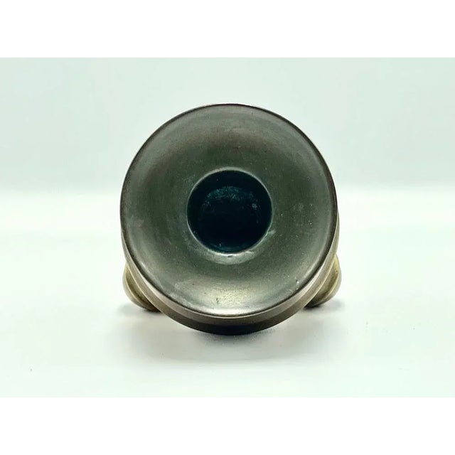 Copper Sphere Candleholder from Gusum Bruk, 1920s For Sale - Image 6 of 8