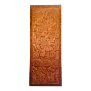 Monoxylous Bamoun Kingdom Relief Panel – Cameroon, C. 1960s