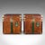 Campaign Late Vintage Pair of Luggage Cases, English, Leather Trunk, Campaign, Nightstand For Sale - Image 3 of 12