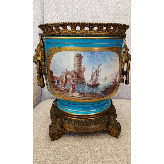 This is an exquisite example of an Antique French Jardinere Planter or better known as "Cachepot", probably 1760's it is a...