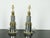 French 1920s French Gagneau Paris Steel and Brass Table Lamps with Waterleaves - Pair For Sale - Image 3 of 9