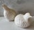 Shabby Chic Pair of Vintage White Porcelain Quail Figurines For Sale - Image 3 of 7