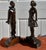 Metal French Art Deco Style Bronze Bookends Flirt Lovers For Sale - Image 7 of 18