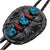 Striking vintage bolo tie featuring an ornate sterling silver slide set with three natural turquoise cabochons and two...