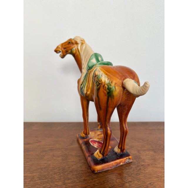 1980s 1980s Tang Dynasty Style Drip Glaze Horse Figurine For Sale - Image 5 of 8