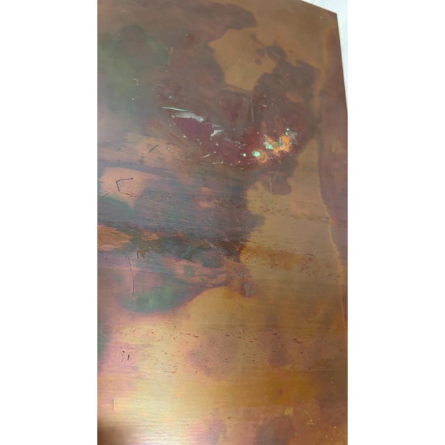 1980s Custom Copper 95 3/8 Parson Style Console For Sale - Image 4 of 5