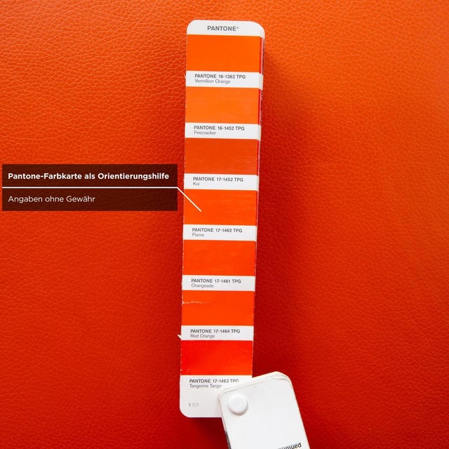 Orange Orange Leather Chair from Bert Plantagie For Sale - Image 8 of 14