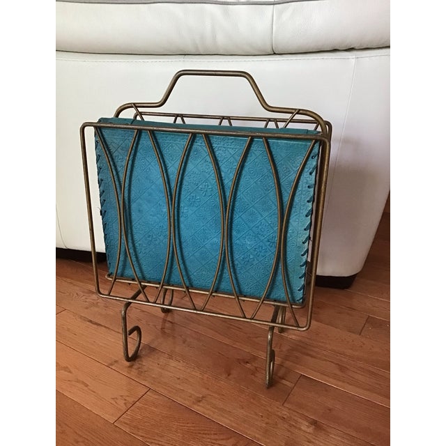 Vintage Magazine Rack Mid-Century For Sale In Boston - Image 6 of 6