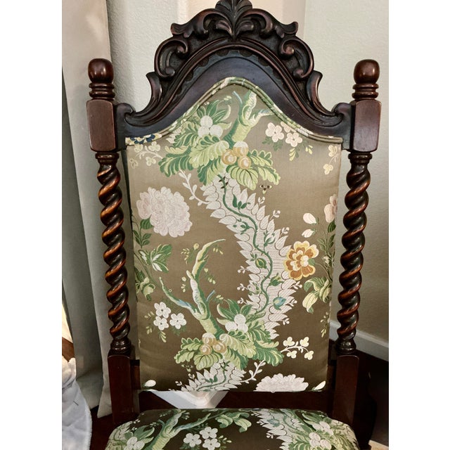 Early 19th Century Victorian Walnut Barley Twist Chair Prie Dieu Parlor Dining For Sale In Las Vegas - Image 6 of 13