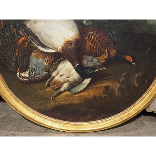 Pair of French Antique Hunt Trophy Paintings in Giltwood Frames, 19th Century For Sale - Image 12 of 18