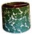 Green Botanical Lampshade | Tapered Drum | Gold Lining For Sale