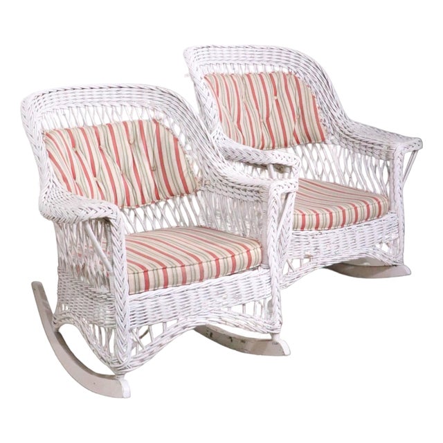 Two Vintage Bar Harbor Rocking Chairs For Sale