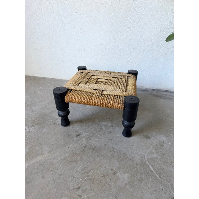 1950s Small Low Stool by Audoux Minet, 1950s For Sale - Image 5 of 18