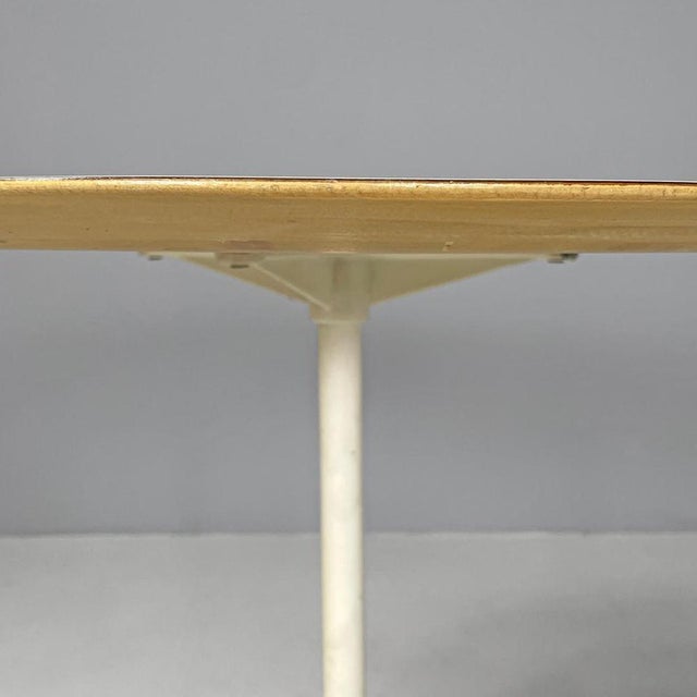 Mid-Century Swiss Modern White Laminate and Metal Coffee Table from Vitra, 1960s For Sale - Image 8 of 16