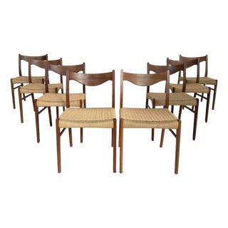 Arne Wahl Iversen Dining Chairs – Set of 8 For Sale