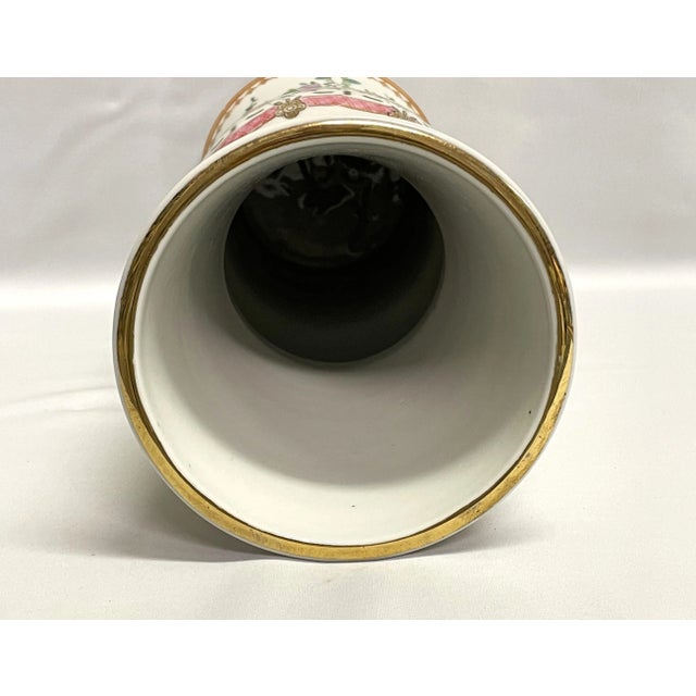 Tall English Porcelain Vase - By Adams Lowestoft For Sale - Image 9 of 12