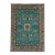 Turquoise and Red Kazak Wool Area Rug With Tribal Motifs, 6'7" X 9'8" For Sale