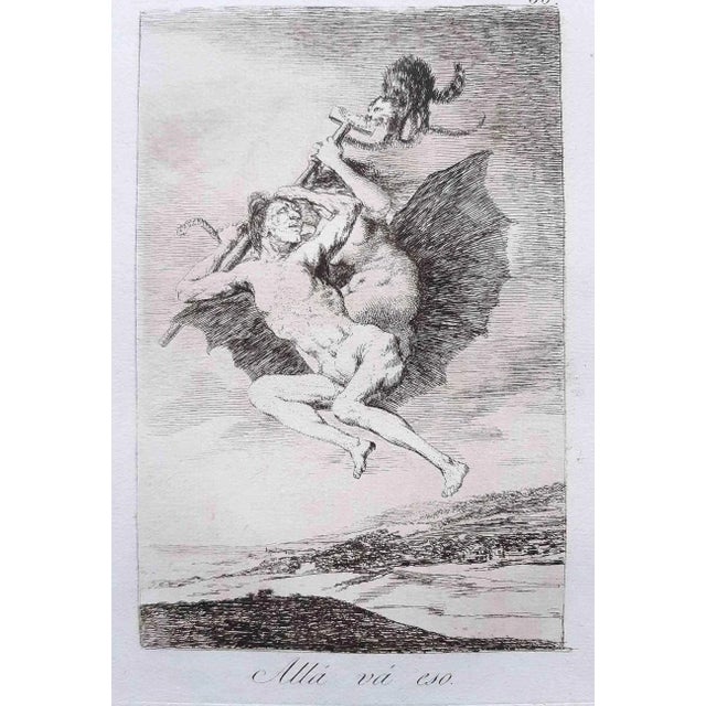 Francisco Goya, There Và Eso From Los Caprichos, Original Etching, 1799 For Sale - Image 5 of 5
