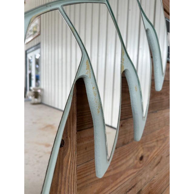 Coastal Vintage Coastal Florida Palm Tree Wall Mirror For Sale - Image 3 of 9