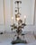 Pair Of Italian Candelabra 20th Century Silver-leaf Wrought Iron Foliate Lamps For Sale - Image 11 of 15