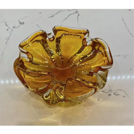 Bohemia Bohemia Glass Rare Vase From Czechia 1970s For Sale - Image 4 of 7