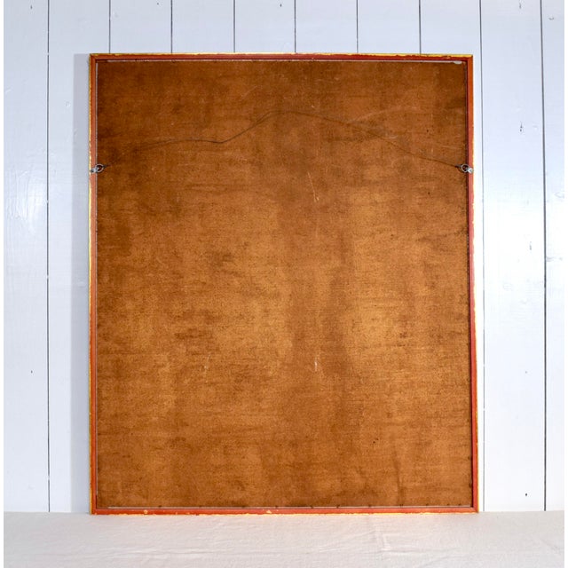 1990s 20th Century Modern Floral Oil Painting Gold Gilt Frame For Sale - Image 5 of 6