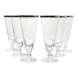 1950s Tiffin-Franciscan “Wedding Day” Set of 6 Iced Tea Glasses