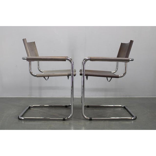 Bauhaus Cantilever Armchairs by Mart Stam, Italy, 1980s, Set of 4 For Sale - Image 11 of 18