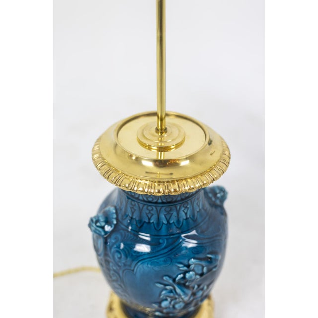 Ceramic Ceramic & Bronze Table Lamps, 1880 For Sale - Image 7 of 10