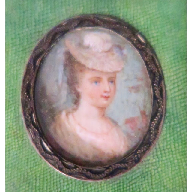 Art Nouveau 18th Century French Shagreen and Silver Aide Memoire With Ballooning Motif For Sale - Image 3 of 13