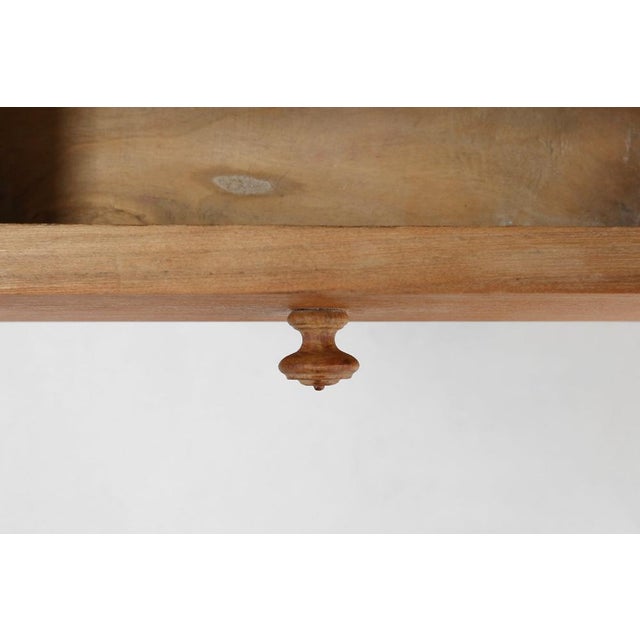 Wood Art Deco Nightstand in Pine Wood, France, 1930s For Sale - Image 7 of 11