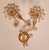 Mid-Century Modern Hollywood Regency Gold-Plated Brass Wall Lamps with Swarovski Crystals from Ernst Palme Palwa, 1960s, Set of 3 For Sale - Image 13 of 18