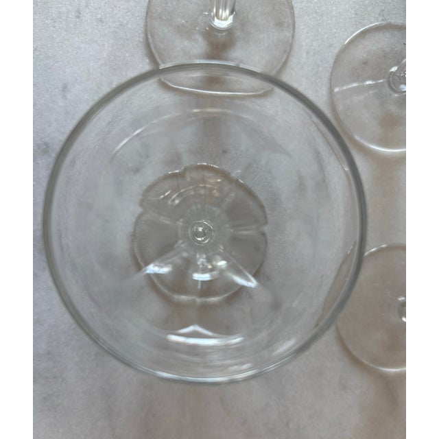 Set of 4 Vintage Hollow Stem Champagne Coupes For Sale - Image 10 of 12