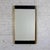Late 20th Century Modern to Art Deco Revival Wall Mirror Black & Brass Rectangular Frame For Sale - Image 12 of 18