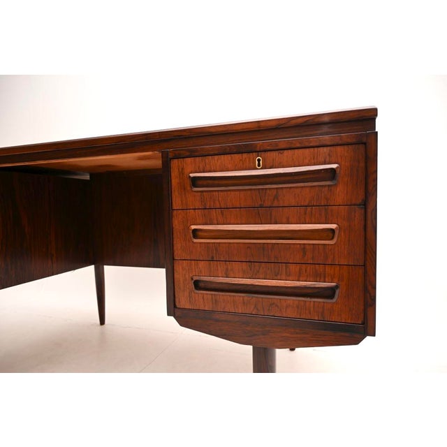 Vintage Danish Desk attributed to J. Svenstrup for AP Mobler, 1960s For Sale - Image 9 of 11