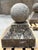 Pair of 18th Century French Carved Limestone Pillar Ball Finials For Sale - Image 13 of 18