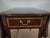 Beautiful Thomasville Mahogany Inlay Drop-Leaf End Table. One dovetail drawer. In very good condition with minor surface...