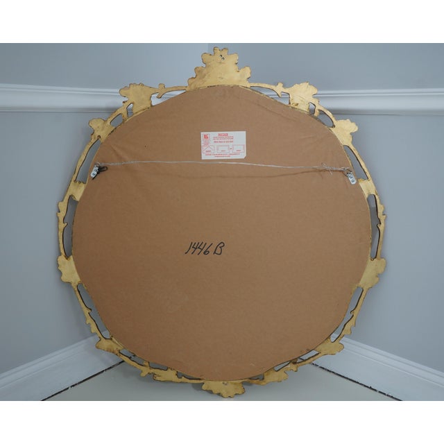 Friedman Brothers Model 1446b George III Giltwood ‘Round’ Hanging Mirror For Sale - Image 9 of 10
