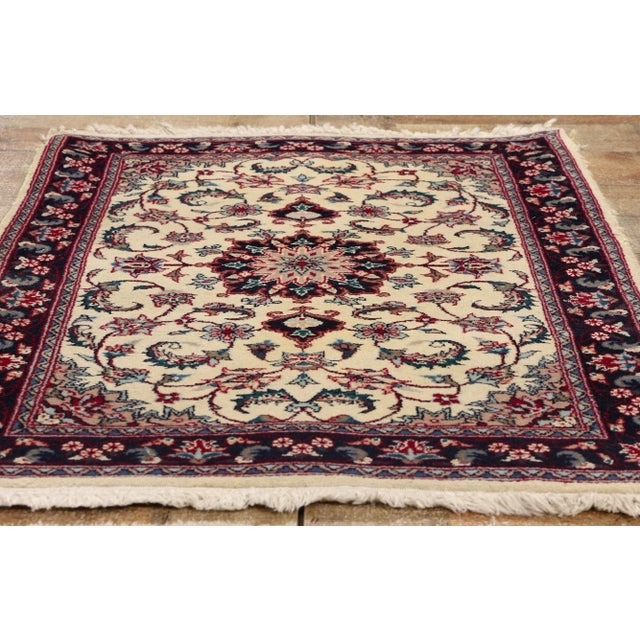 Beige Vintage Beige Chinese Tabriz Rug - 02'02 X 03'03 For Sale - Image 8 of 9