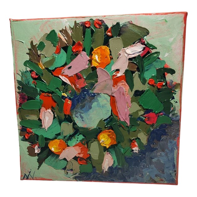 The Warmth of a Family Christmas, Oil on Canvas For Sale