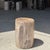 Small Side Table in Beige-Grey and Petrified Wood, 1980s For Sale - Image 11 of 18