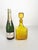 Yellow Glass Bottle with Stopper, France, 1970s For Sale - Image 3 of 12