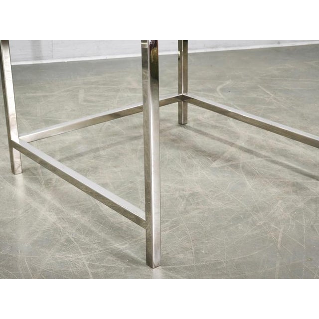 Italian Chrome, Brass and Glass Nesting Tables, 1970s, Set of 3 For Sale - Image 12 of 18
