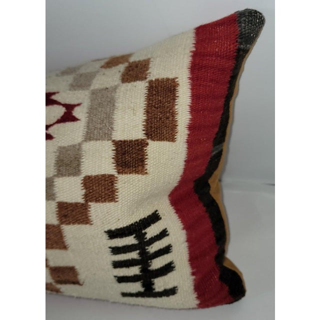 1920s 1920s Large Wool Pillow Bolster For Sale - Image 5 of 6