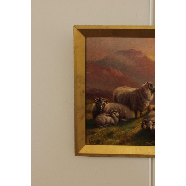 Henry Robinson Hall Landscape Oil Painting, 'Evening in the Highlands' For Sale - Image 14 of 18