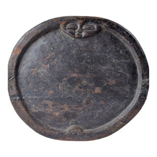 Early 20th Century Yoruba Wood Divination Plate Nigeria For Sale