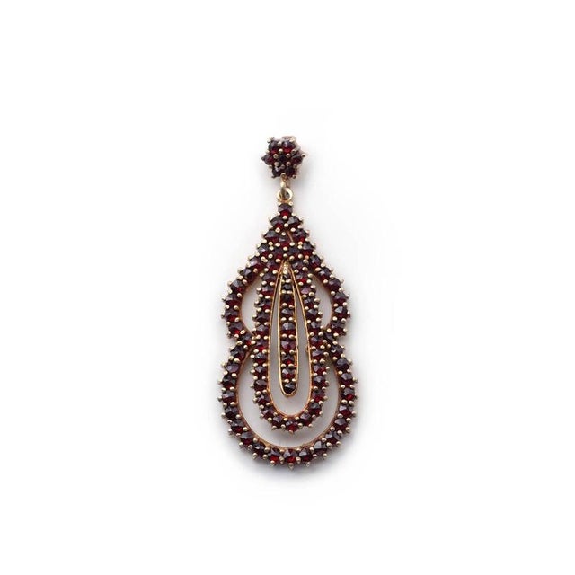 Vintage Bohemian Garnet Pendant For Sale - Image 5 of 5