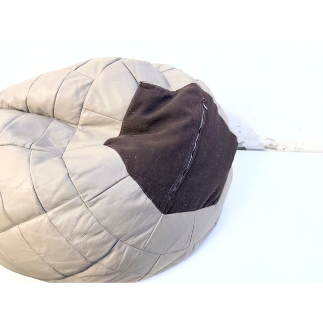 Patchwork Leather Beanbag from de Sede, 1970s For Sale - Image 9 of 13